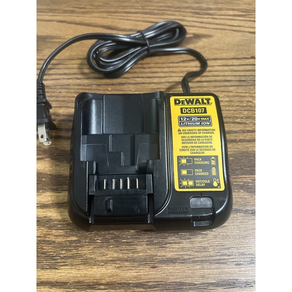 DEWALT 12v/20v‎ Lithium Ion Battery Charger OEM Model DCB107